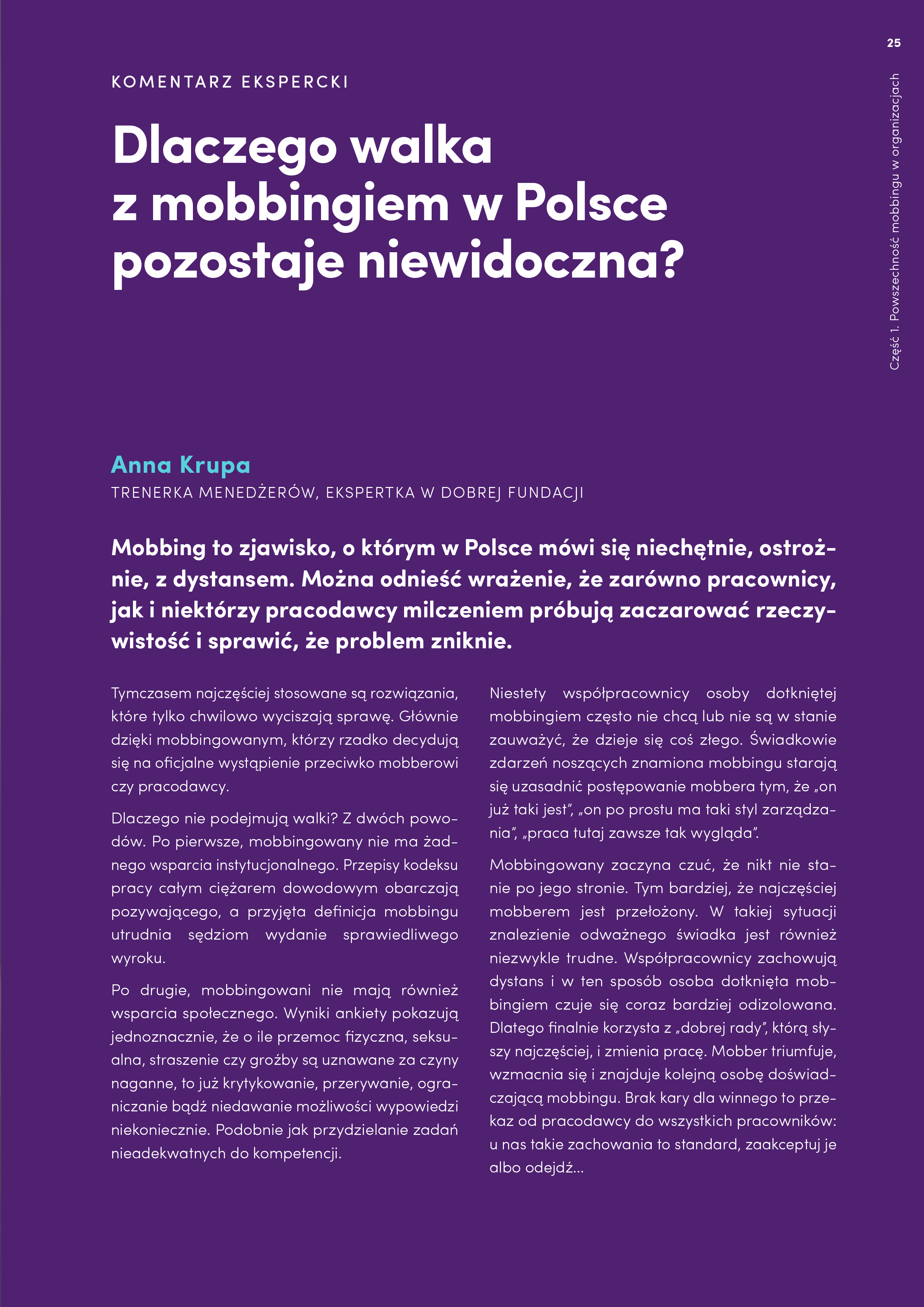 Mobbing w środowisku pracy